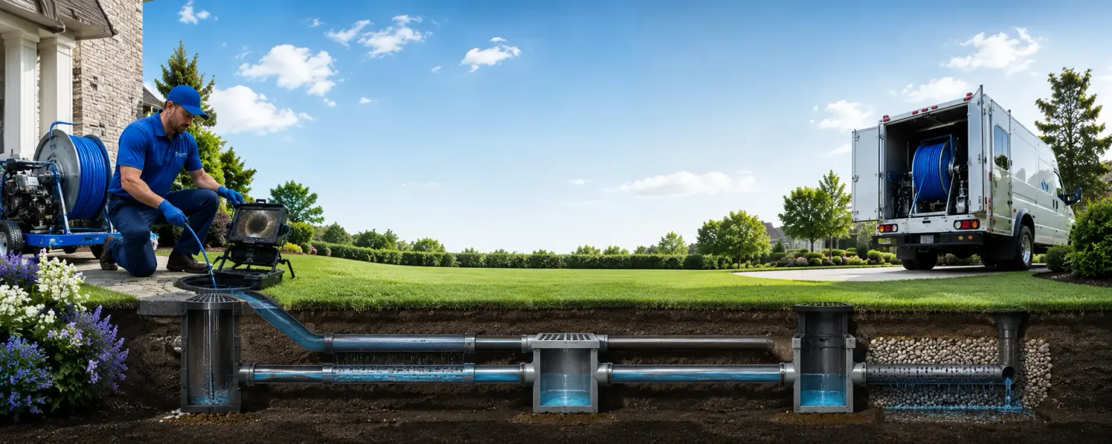 Outdoor drain cleaning information for Inland, NE